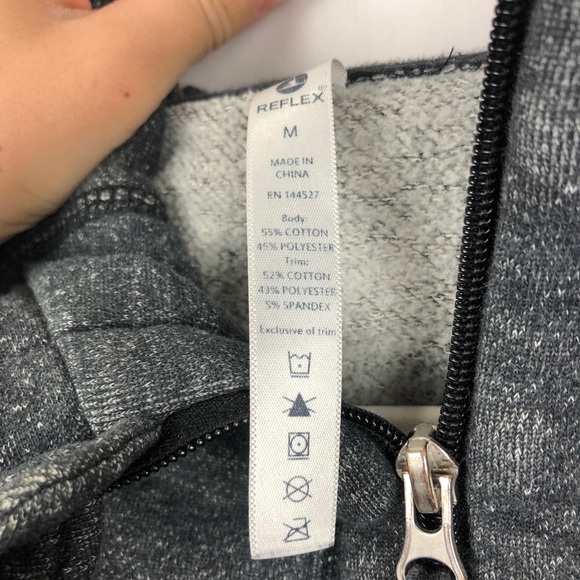 🌻90 DEGREE by REFLEX ZIP UP HOODIE SIZE M - Picture 4 of 5